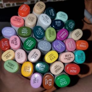 Copic Sketch Markers Lot Of 35 new